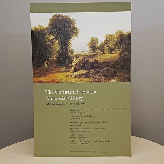 1990 Johnson Gallery Exhibitions poster