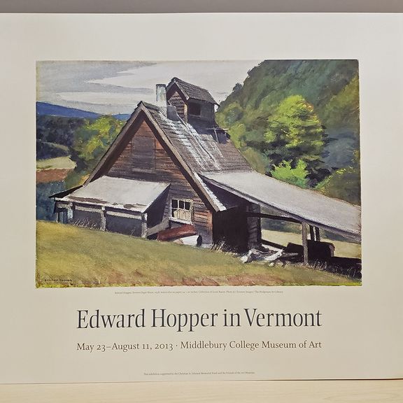 Edward Hopper in Vermont poster